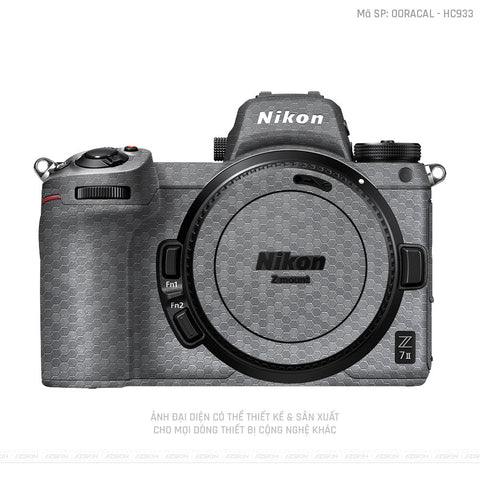 Dán Skin Máy Ảnh Nikon Vân Tổ Ong Xám | ORACAL - HC933