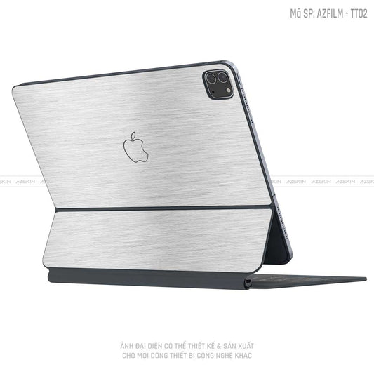 Dán Skin Magic Keyboard Vân Xước Titan Bạc | TT02