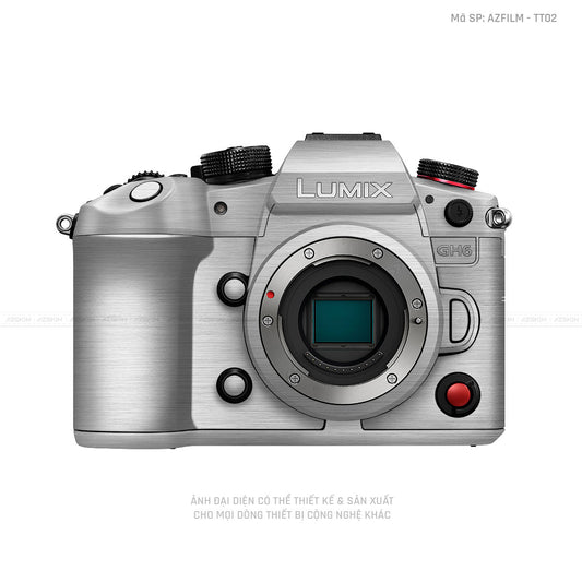 Dán Skin Máy Ảnh Lumix Vân Xước Titan Bạc | AZFILM - TT02
