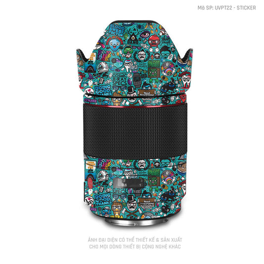 Dán Skin Ống Kính Máy Ảnh Vân Nổi Sticker 03 | UVPT22