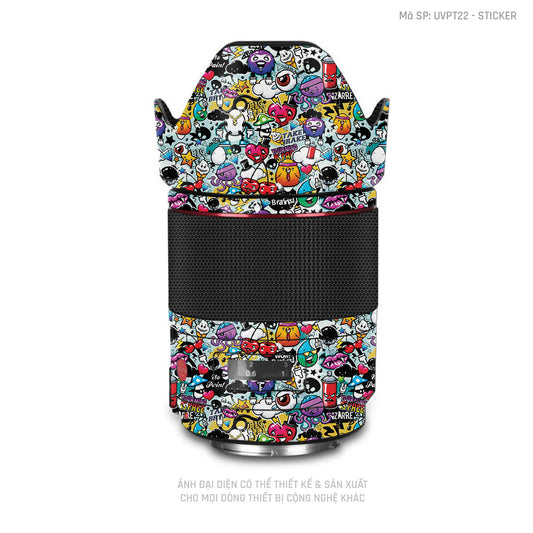 Dán Skin Ống Kính Máy Ảnh Vân Nổi Sticker 06 | UVPT22