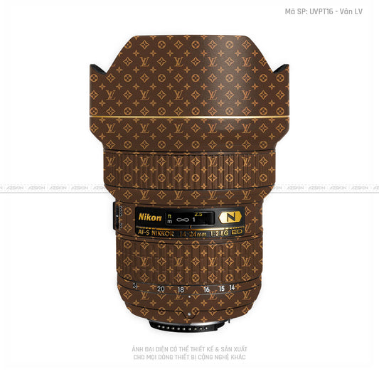 Dán Skin Ống Kính Nikon Vân Pattern LV Nâu | UVPT16