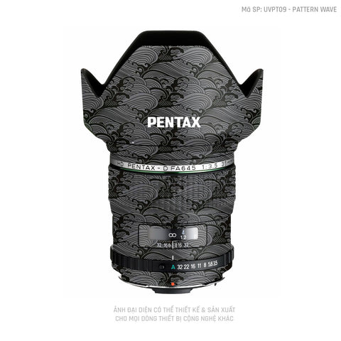 Dán Skin Ống Kính Pentax Pattern Wave Xám | UVPT09