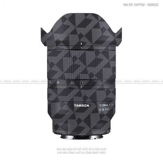 Dán Skin Ống Kính Tamron Vân Nổi Nordic Xám | UVPT02