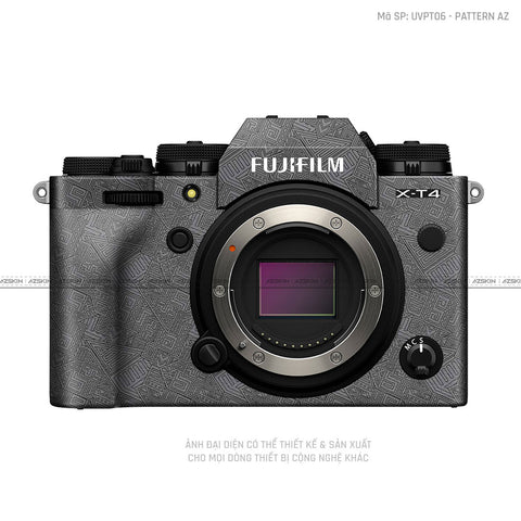Dán Skin Máy Ảnh Fujifilm Vân Nổi Pattern AZ Xám | UVPT06