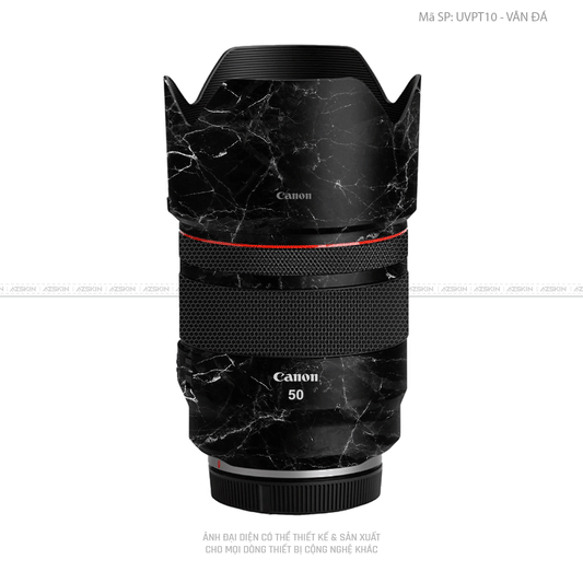 Dán Skin Ống Kính Canon Vân Đá Đen | UVPT10