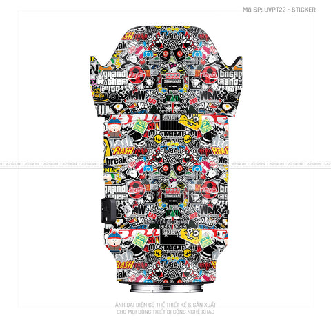 Dán Skin Ống Kính Sigma Vân Nổi Sticker 01 | UVPT22