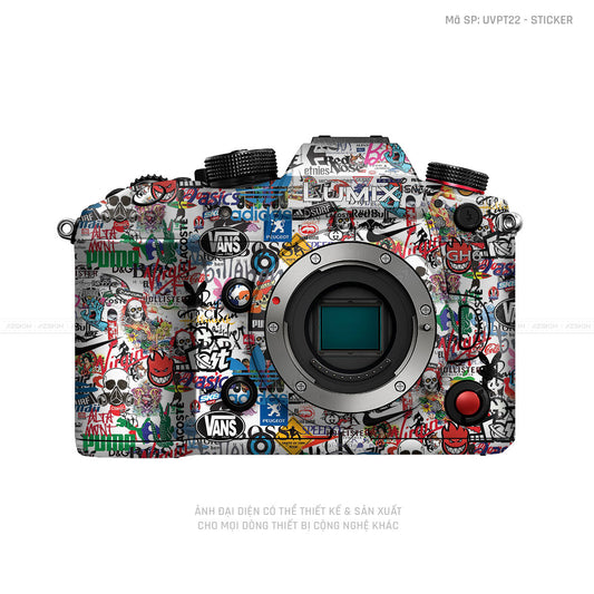 Dán Skin Máy Ảnh Lumix Vân Nổi Sticker 04 | UVPT22