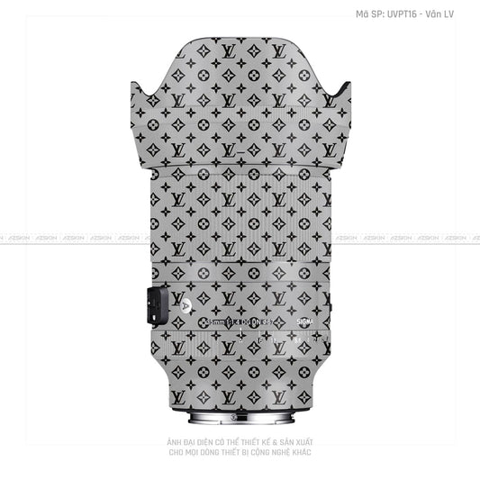 Dán Skin Ống Kính Sigma Vân Pattern LV Bạc | UVPT16