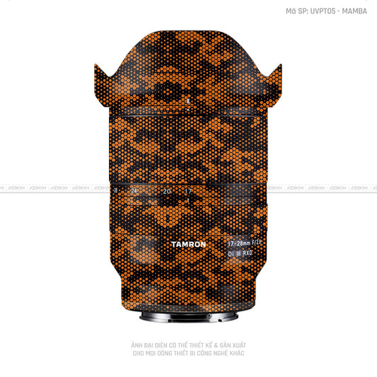 Dán Skin Ống Kính Tamron Vân Nổi Mamba Cam | UVPT05