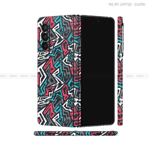 Dán Skin Galaxy Z Fold3 Vân Graffiti 04 | UVPT20