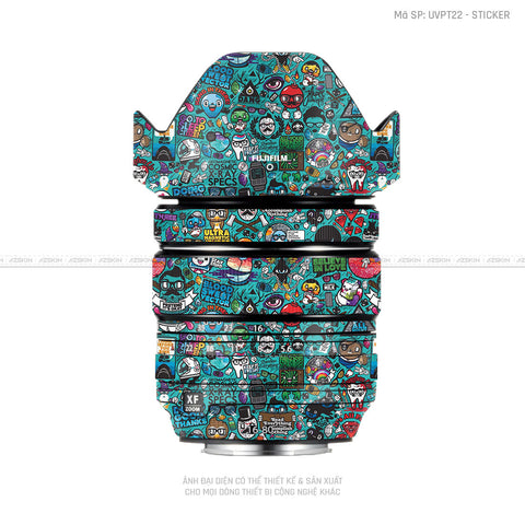 Dán Skin Ống Kính Fujifilm Vân Nổi Sticker 03 | UVPT22