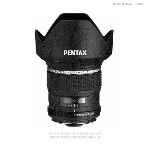 Dán Skin Ống Kính Pentax Vân Cocoon Black | CO070