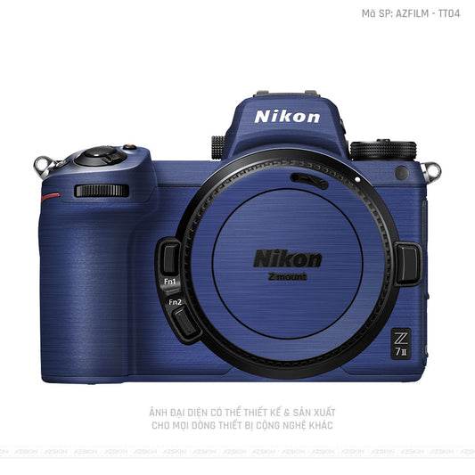 Dán Skin Máy Ảnh Nikon Vân Titan Xanh Xước | AZFILM - TT04
