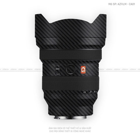 Skin Ống Kính Sony Vân Nổi Carbon Đen | AZFILM - CA01