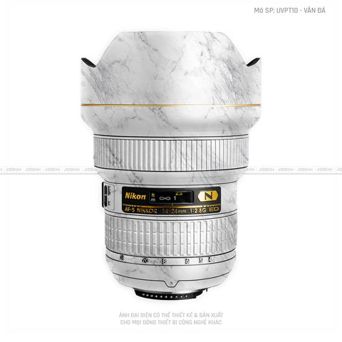 Dán Skin Ống Kính Nikon Vân Đá Trắng | UVPT10