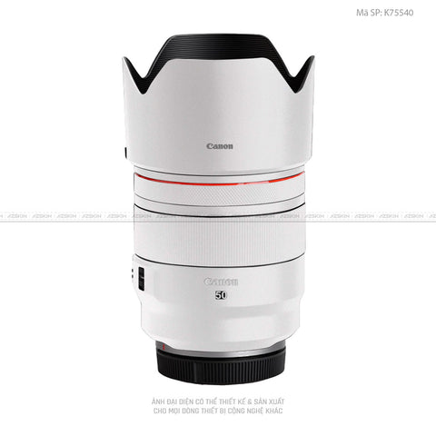 Dán Skin Ống Kính Canon Màu Trắng | K75540