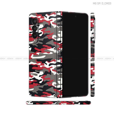 Dán Skin Galaxy Z Fold3 Hình Camo | D_CM03