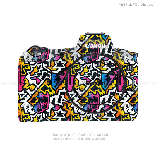Dán Skin Máy Ảnh Canon Vân Nổi Graffiti 03
