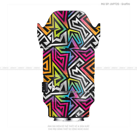 Dán Skin Ống Kính Sigma Vân Nổi Graffiti 01 | UVPT20