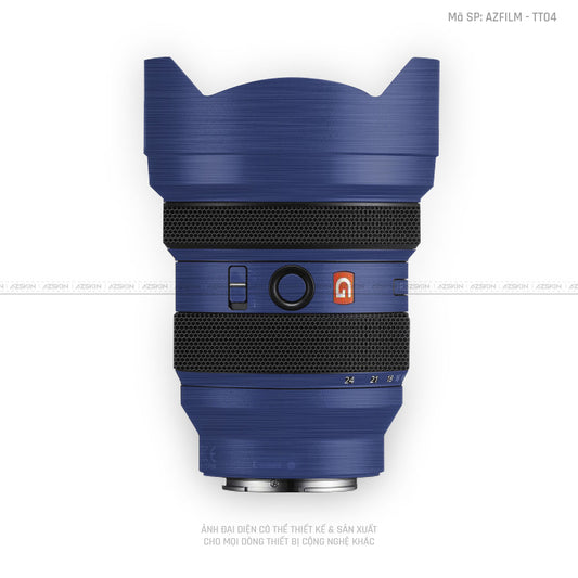 Skin Ống Kính Sony Vân Xước Titan Xanh | AZFILM - TT04