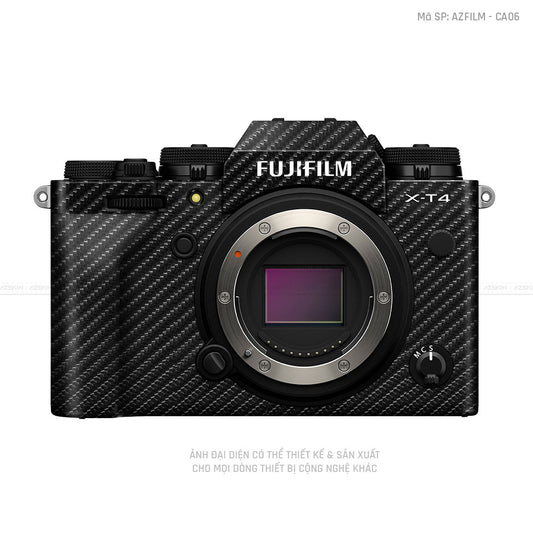 Dán Skin Máy Ảnh Fujifilm Vân Nổi Carbon 4D | AZFILM - CA06