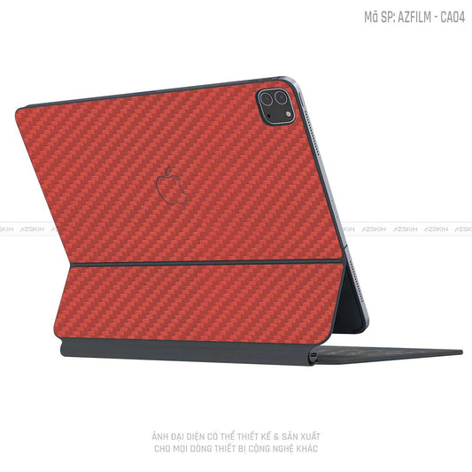 Dán Skin Magic Keyboard Vân Carbon Đỏ | CA04