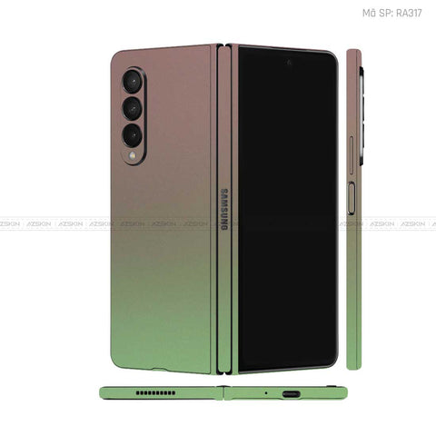 Dán Skin Galaxy Z Fold4 Chuyển Màu Xanh Lá | RA317