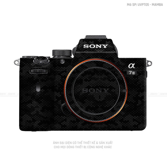 Dán Skin Máy Ảnh Sony Vân Mamba Đen | UVPT05