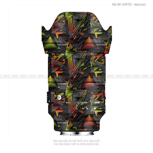 Dán Skin Ống Kính Sigma Vân Nổi Abstract 03 | UVPT21