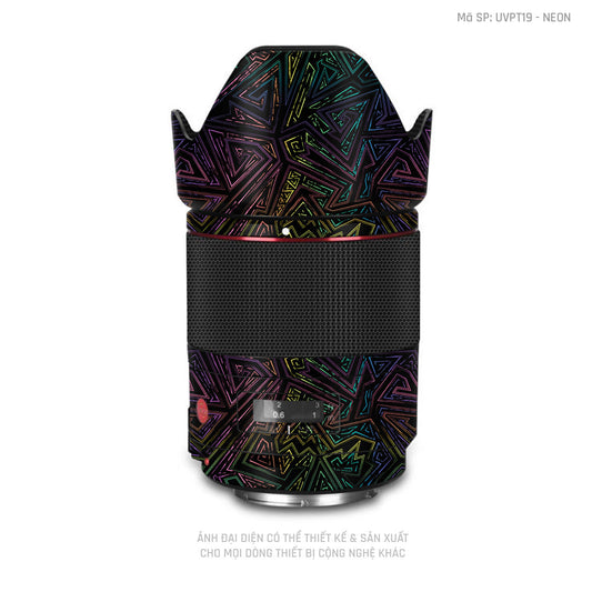 Dán Skin Ống Kính Máy Ảnh Vân Nổi Neon 02 | UVPT19
