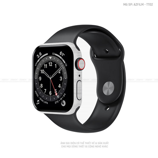 Dán Skin Apple Watch Vân Xước Titan Bạc | AZFILM - TT02