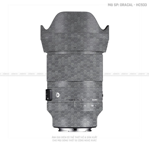 Dán Skin Ống Kính Sigma Vân Tổ Ong Xám | ORACAL - HC933