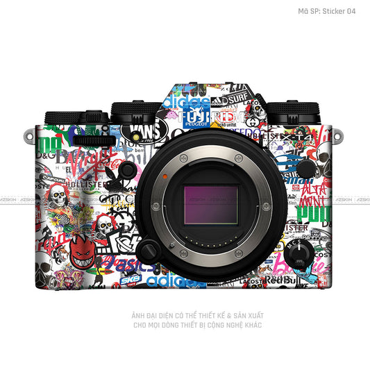 Dán Skin Máy Ảnh Fujifilm Vân Nổi Pattern Sticker 04 | UVPT22