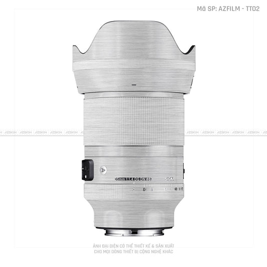 Dán Skin Ống Kính Sigma Vân Titan Xước Bạc | AZFILM - TT02