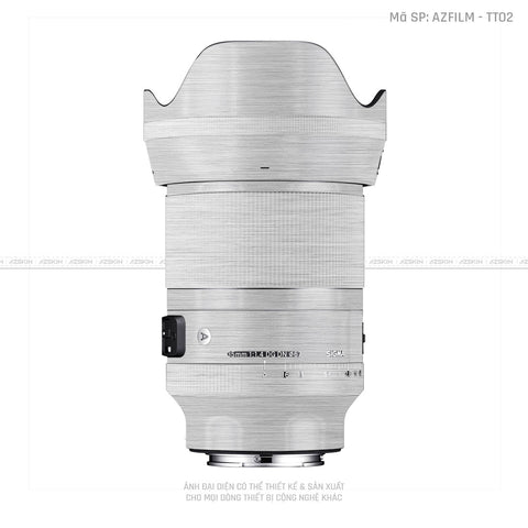 Dán Skin Ống Kính Sigma Vân Titan Xước Bạc | AZFILM - TT02