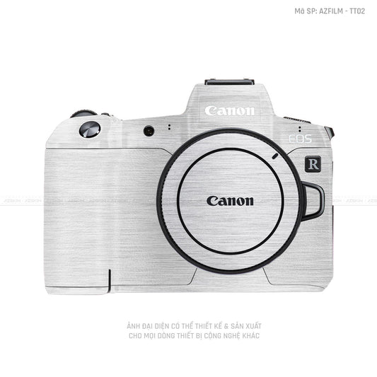 Dán Skin Máy Ảnh Canon Vân Xước Titan Bạc | AZFILM - TT02