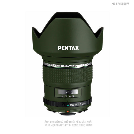 Dán Skin Ống Kính Pentax Đổi Màu Xanh Rêu | K89077
