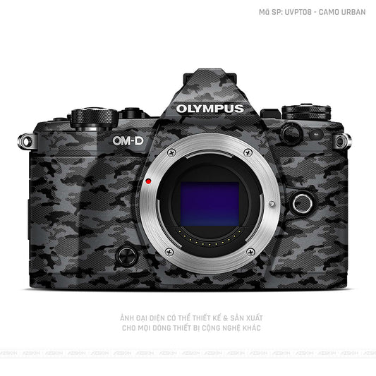 Dán Skin Máy Ảnh Olympus Vân Nổi Camo Urban Grey | UVPT08