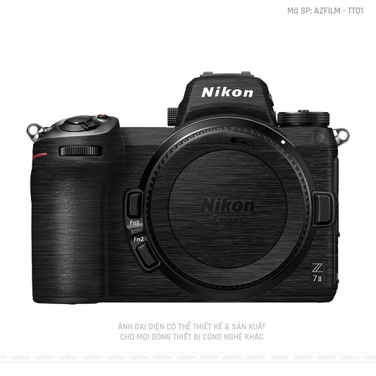 Dán Skin Máy Ảnh Nikon Vân Titan Đen Xước | AZFILM - TT01