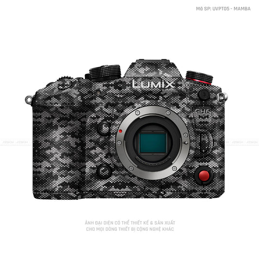 Dán Skin Máy Ảnh Lumix Vân Nổi Mamba White | UVPT05