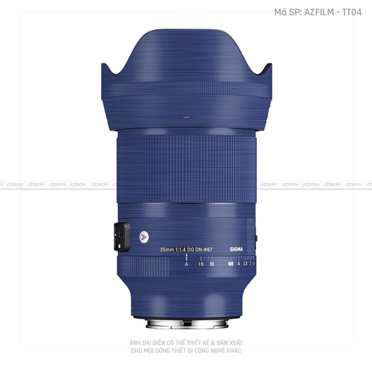 Dán Skin Ống Kính Sigma Vân Titan Xước Xanh | AZFILM - TT04