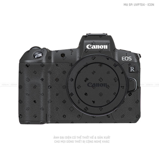 Dán Skin Máy Ảnh Canon Vân Nổi ICON Đen| UVPT04