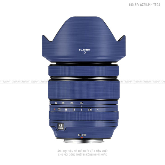 Dán Skin Ống Kính Fujifilm Vân Titan Xước Xanh | TT04