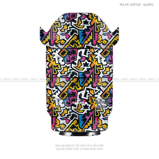 Dán Skin Ống Kính Tamron Vân Nổi Graffiti 03 | UVPT20