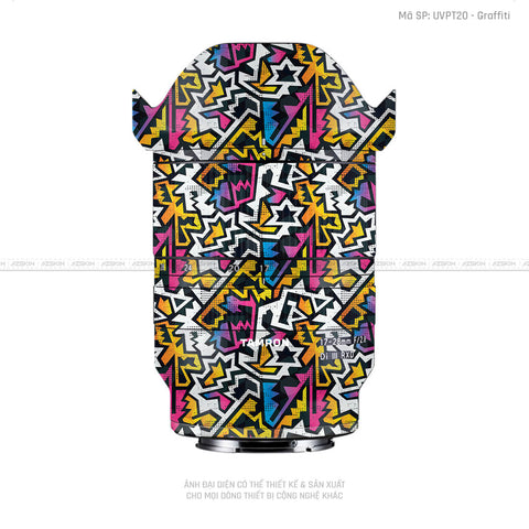 Dán Skin Ống Kính Tamron Vân Nổi Graffiti 03 | UVPT20