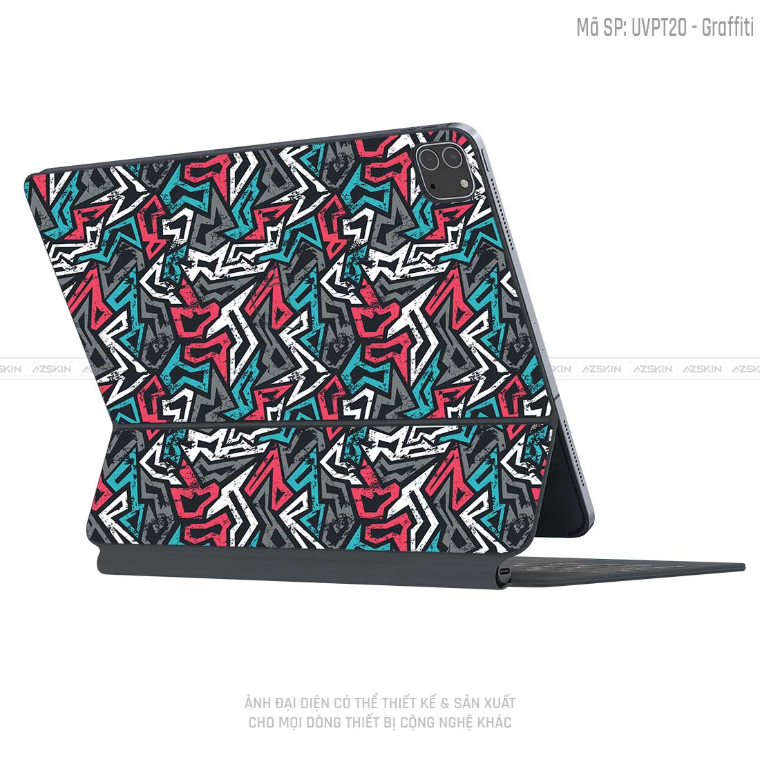 Dán Skin Magic Keyboard Vân Graffiti 04 | UVPT20