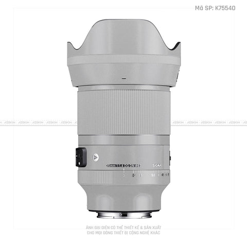 Dán Skin Ống Kính Sigma Màu Bạc | K75548