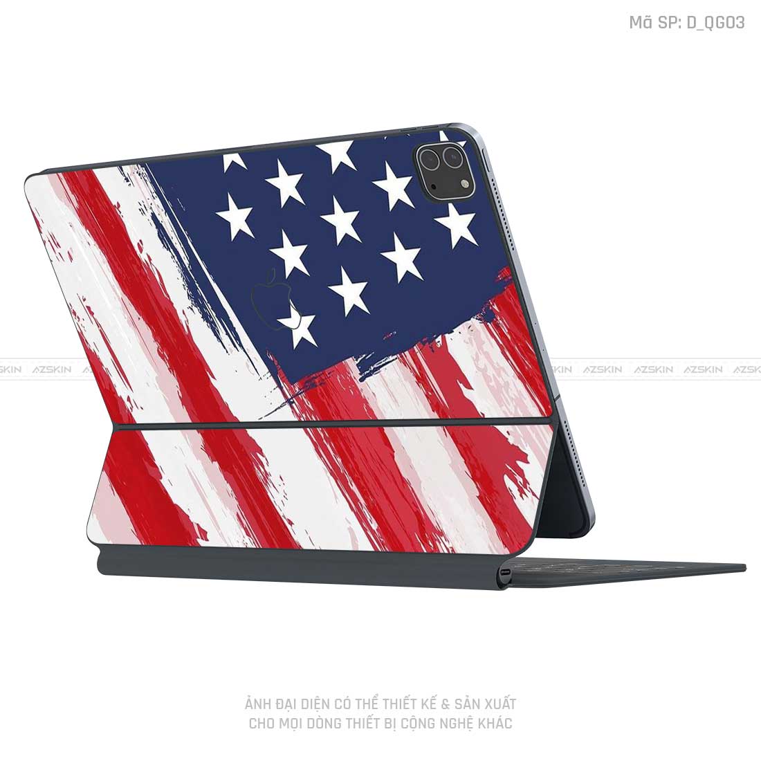 Dán Skin Magic Keyboard Hình Quốc Gia | D_QG03