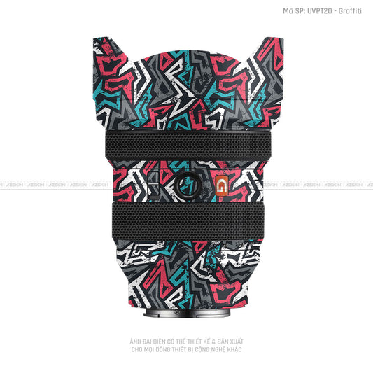 Dán Skin Ống Kính Sony Vân Nổi Graffiti 04 | UVPT20